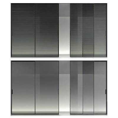 现代玻璃推拉门